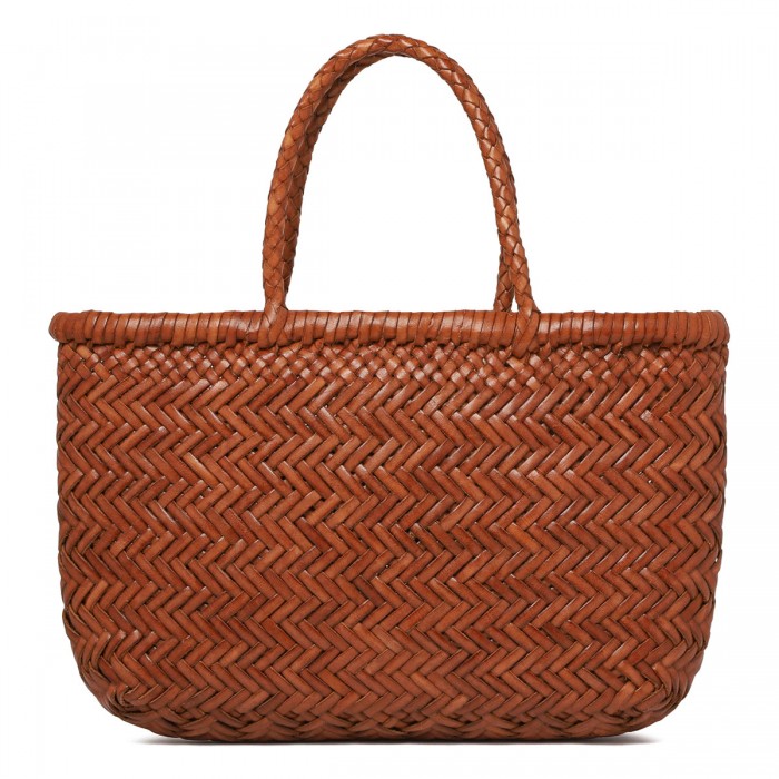 Mini flat Gora tan hue tote