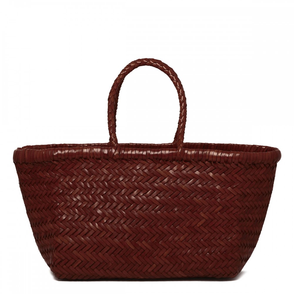 Bamboo Triple Jump burnt brown tote