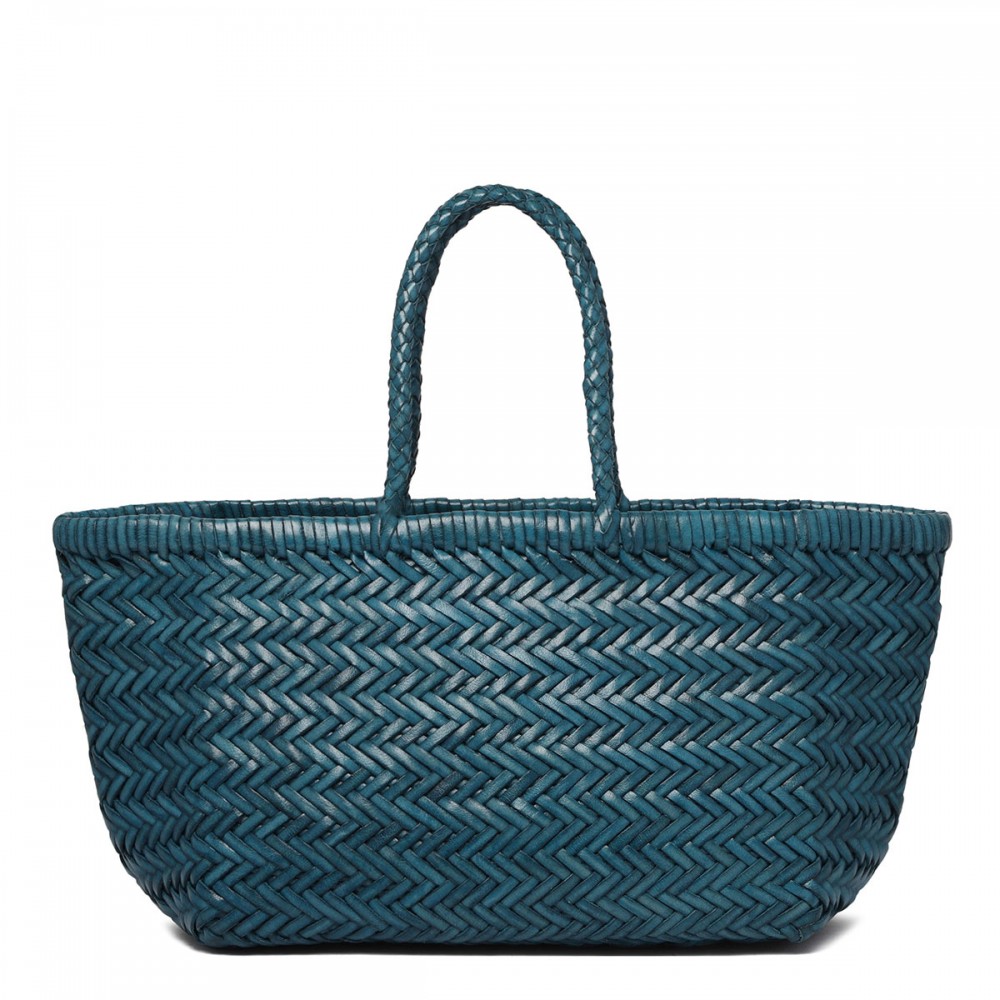 Bamboo Triple Jump ocean blue tote