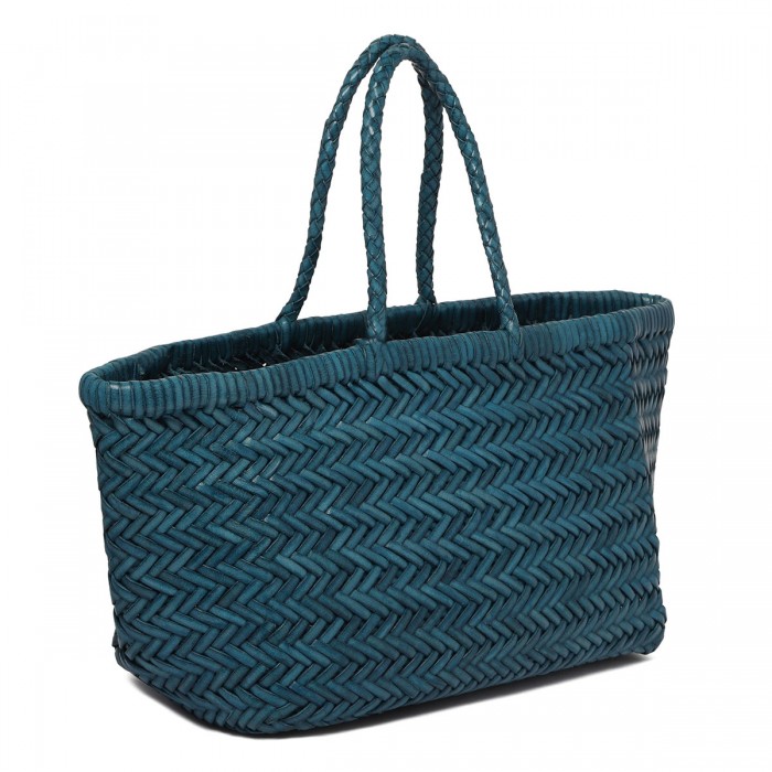 Bamboo Triple Jump ocean blue tote