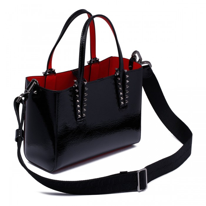 Cabata mini patent tote bag