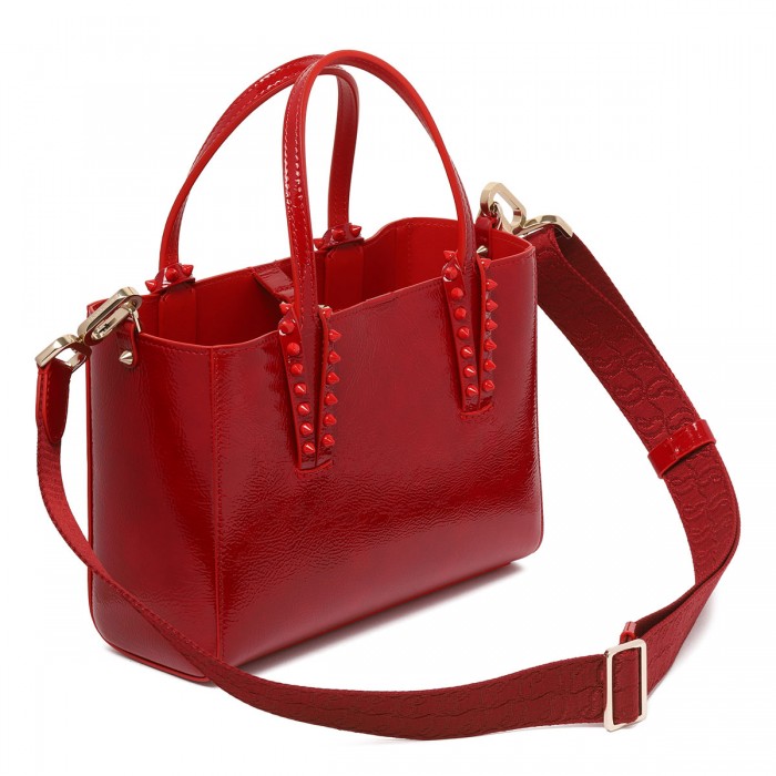 Cabata mini patent tote bag