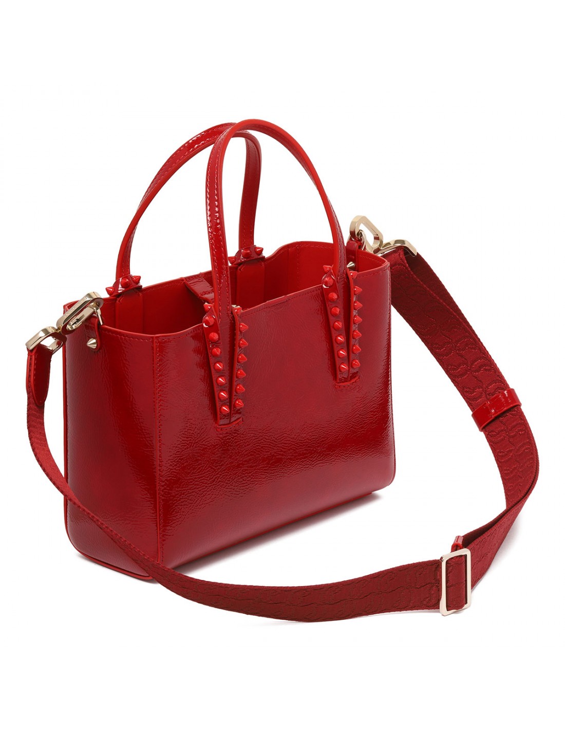 Cabata mini patent tote bag