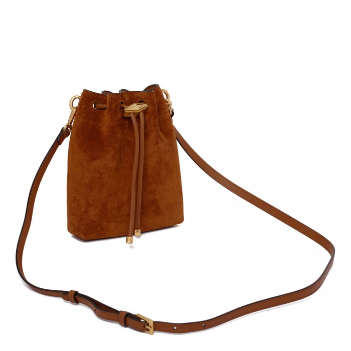 Chinch suede mini bucket bag