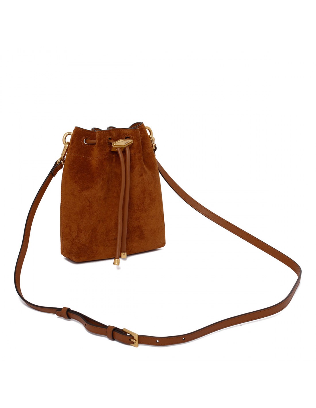 Chinch suede mini bucket bag