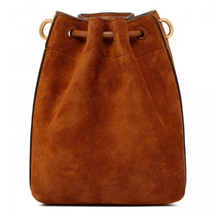 Chinch suede mini bucket bag