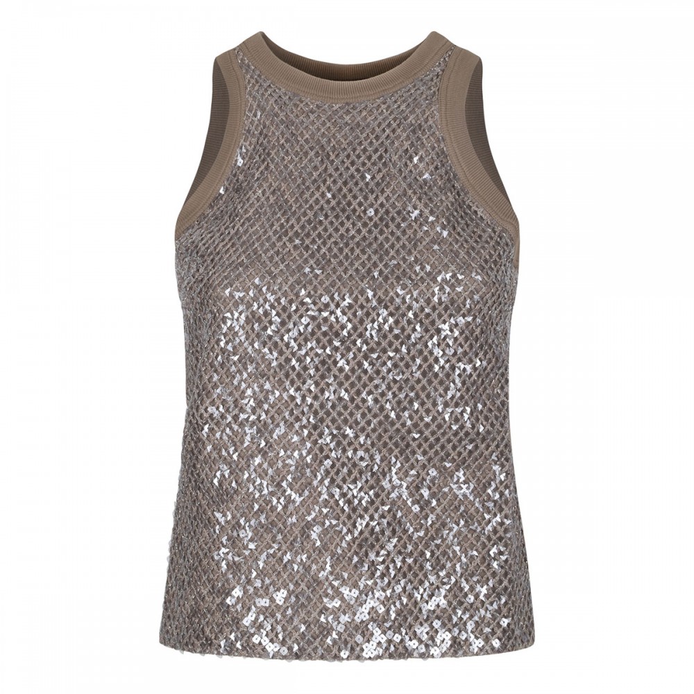 Sequin tank top