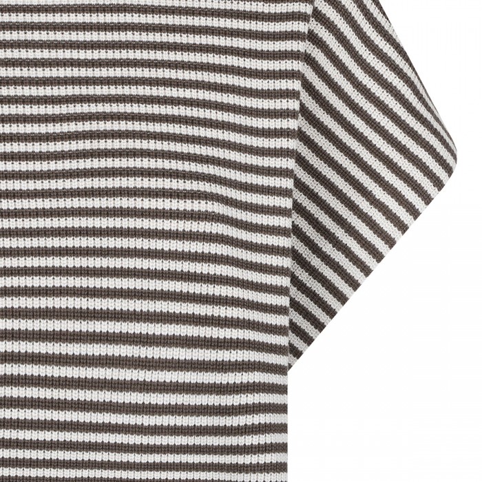 Striped cotton knit T-shirt