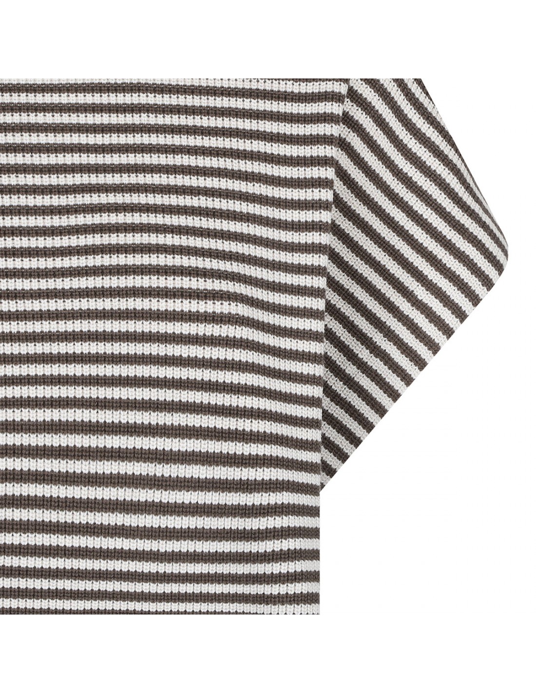 Striped cotton knit T-shirt