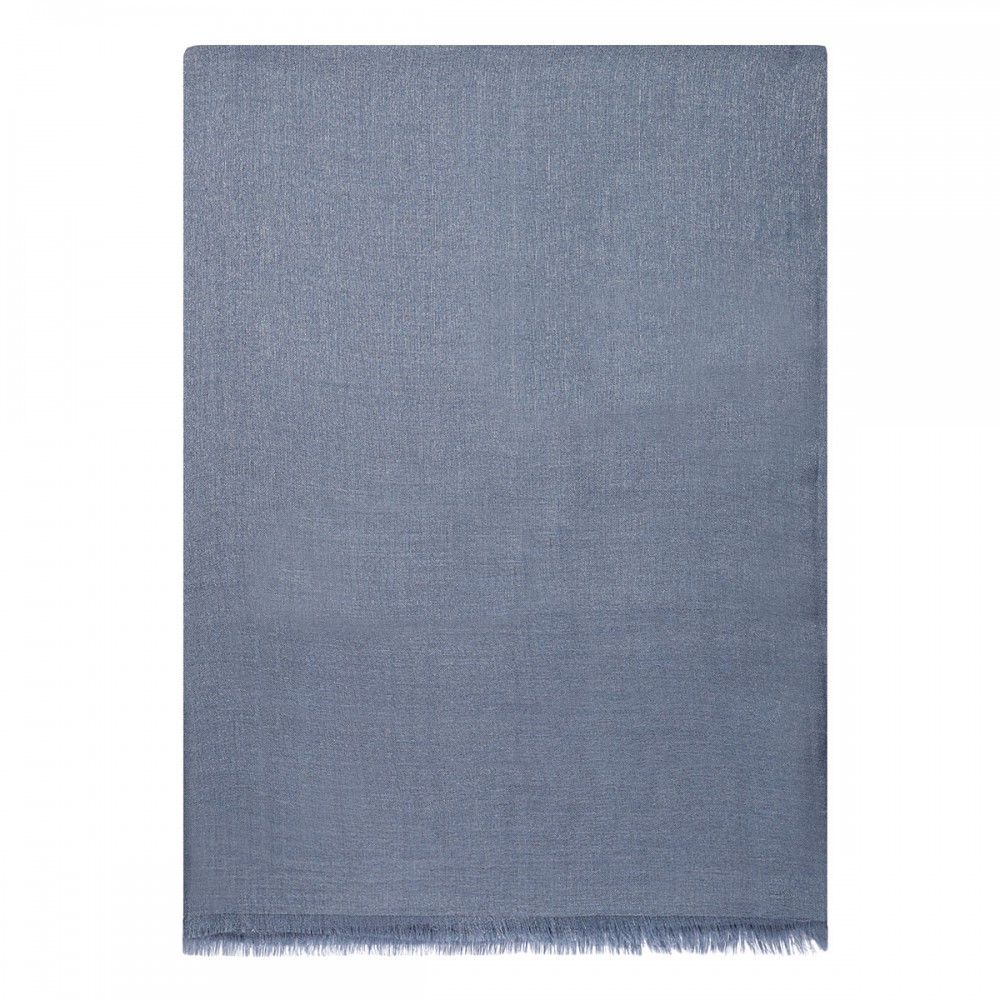 Avio blue cashmere blend scarf