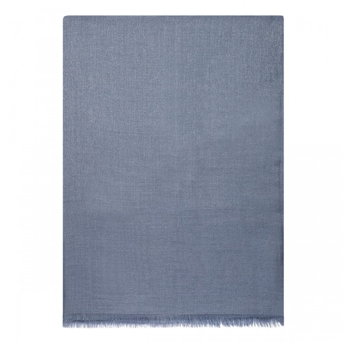 Avio blue cashmere blend scarf