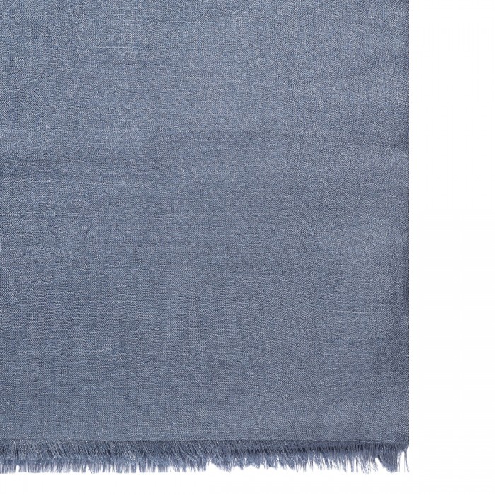 Avio blue cashmere blend scarf