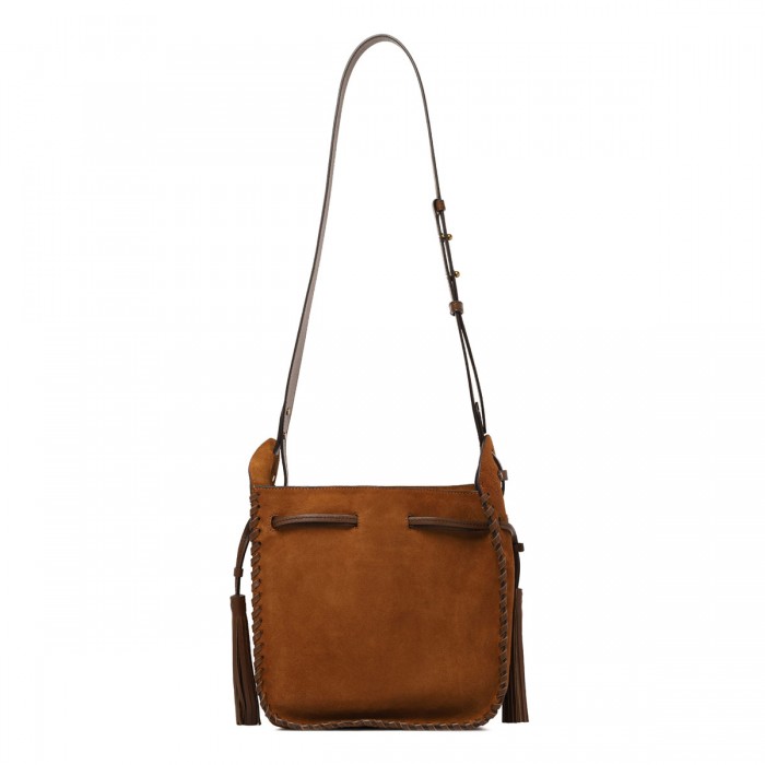 Silao suede bucket bag