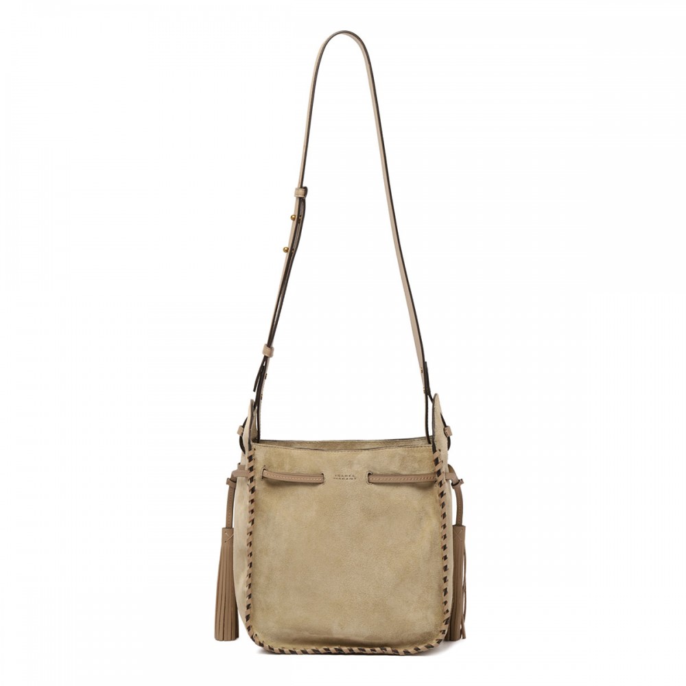 Silao suede bucket bag