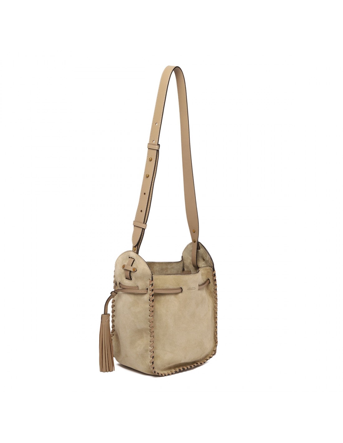 Silao suede bucket bag