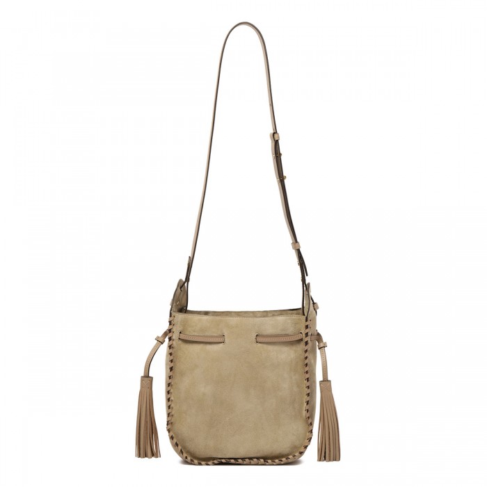 Silao suede bucket bag