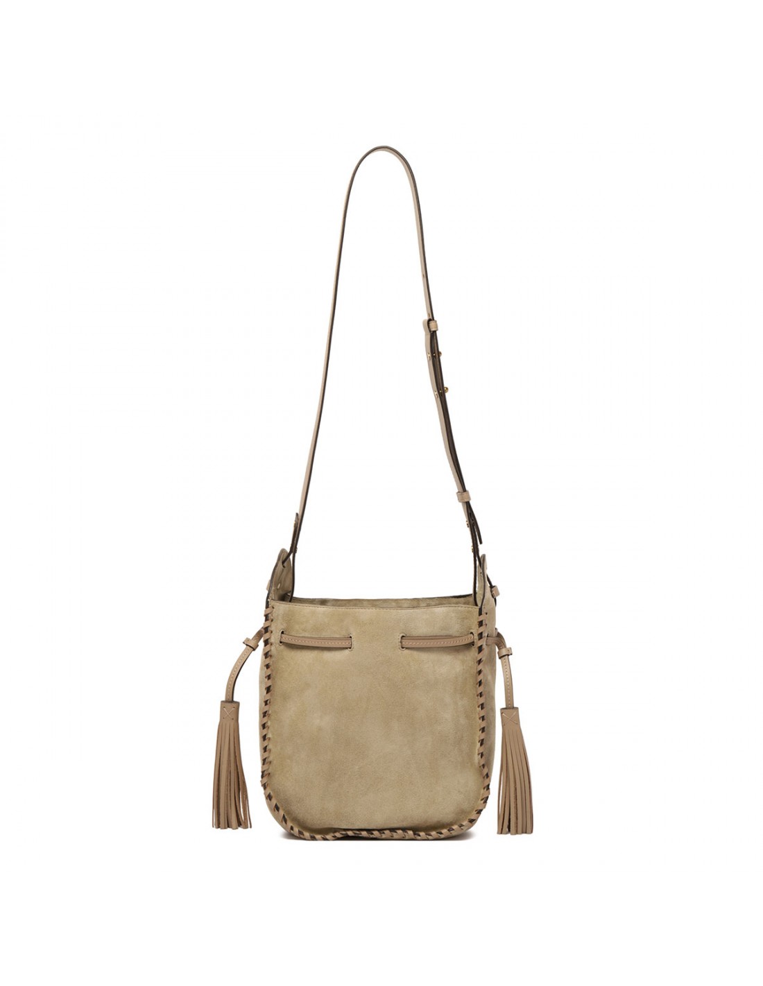 Silao suede bucket bag