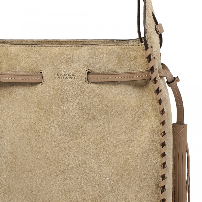 Silao suede bucket bag