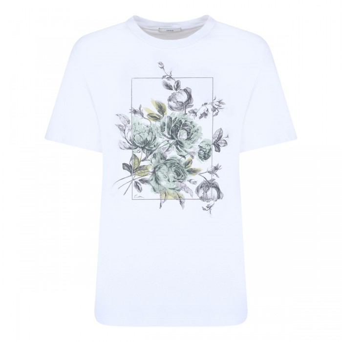 Floral motif T-shirt