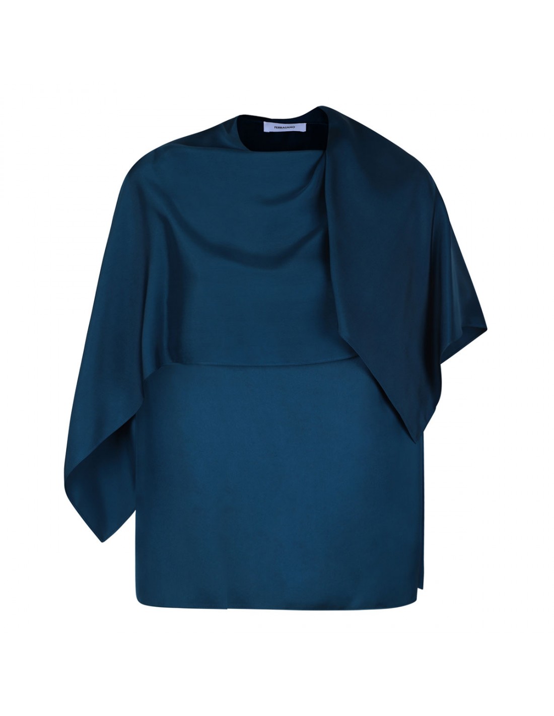 Viscose top with cape detail