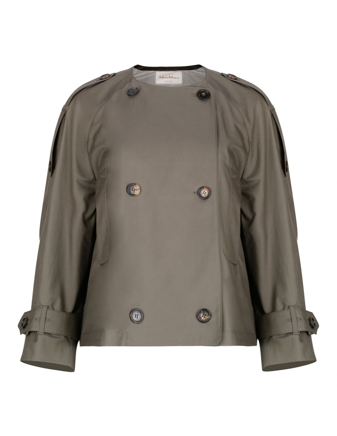 Jim water-repellent short trench coat