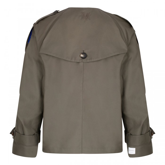 Jim water-repellent short trench coat