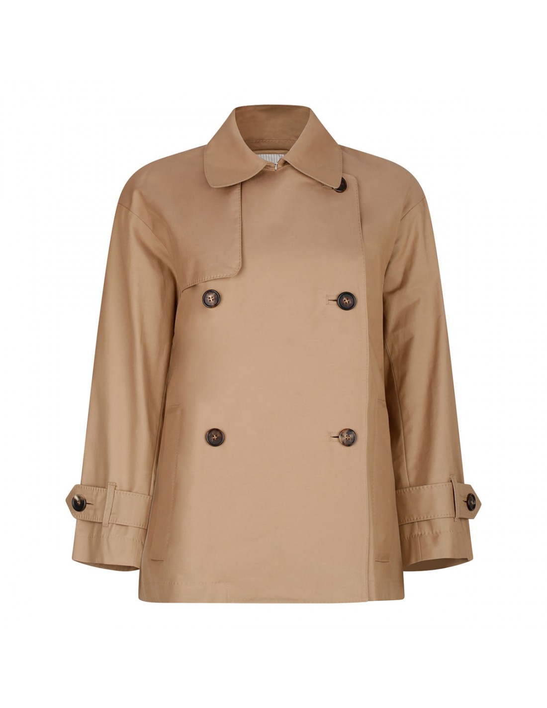 Zeno water-repellent short trench coat