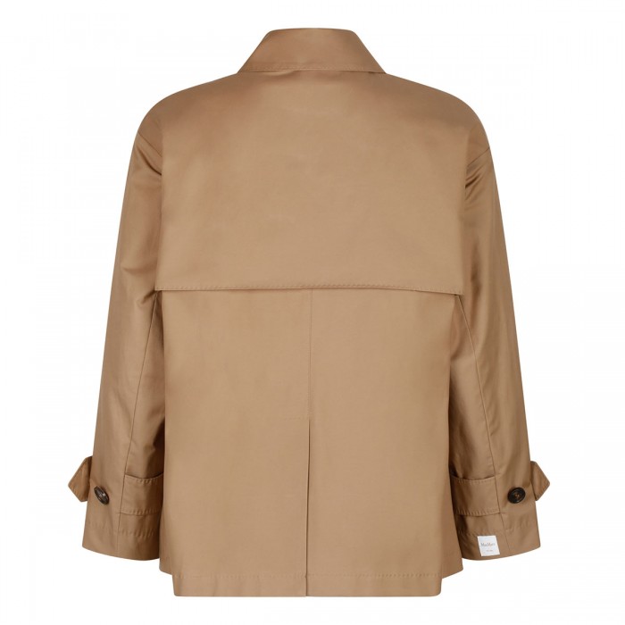 Zeno water-repellent short trench coat