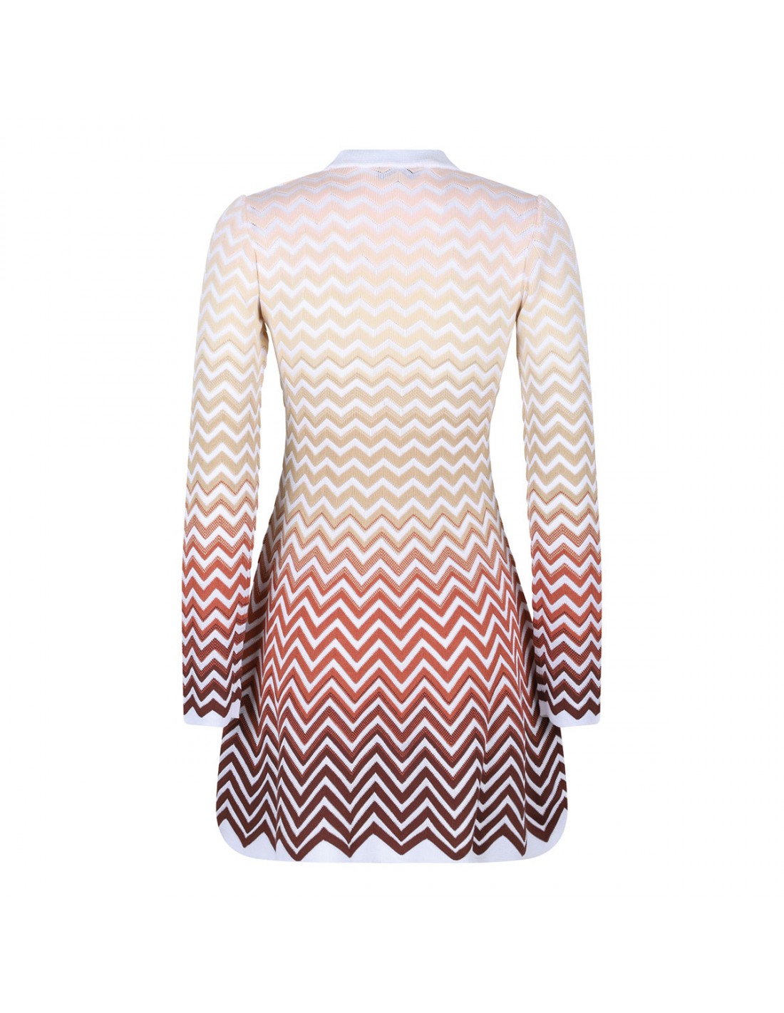 Dégradé chevron motif mini dress