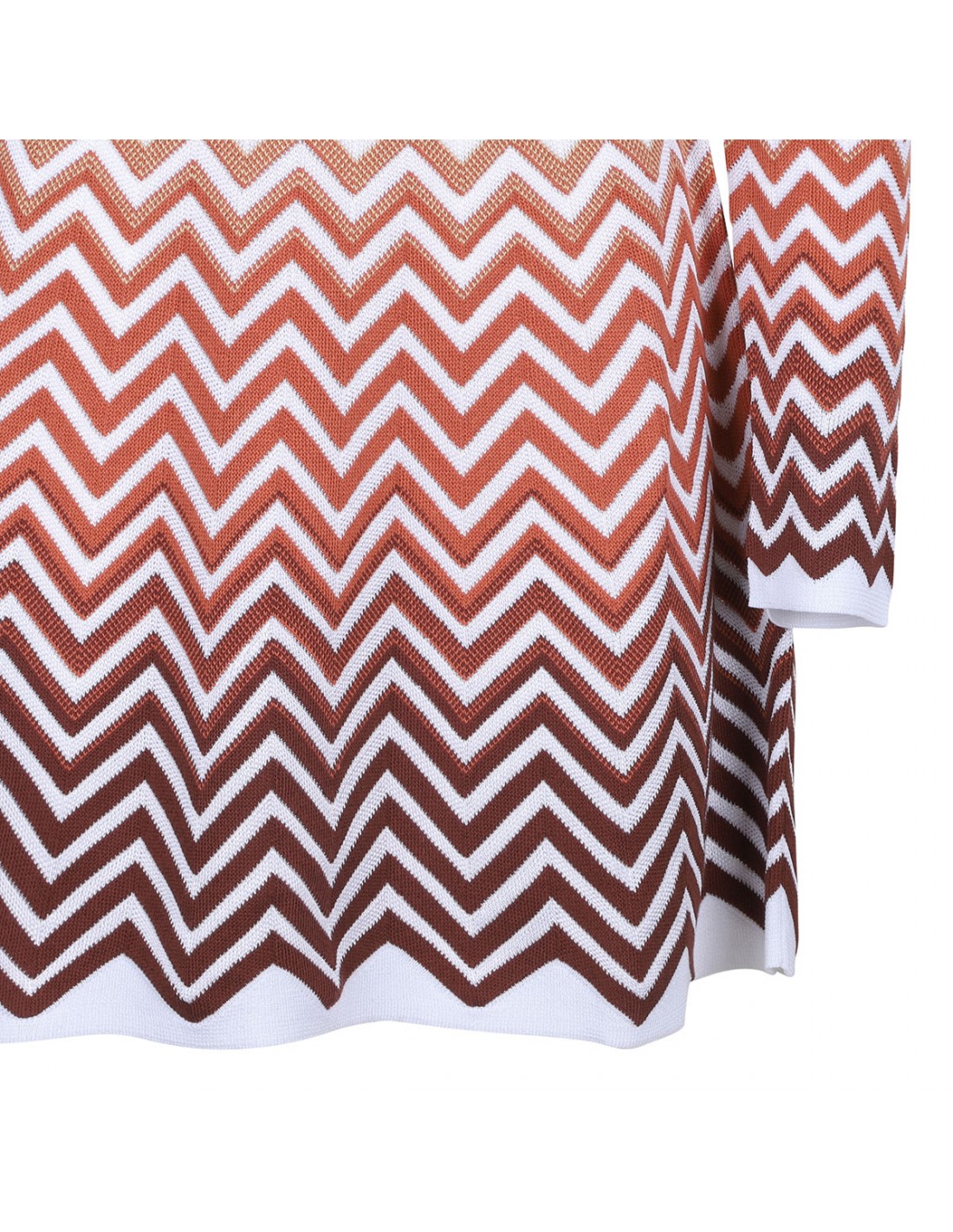 Dégradé chevron motif mini dress