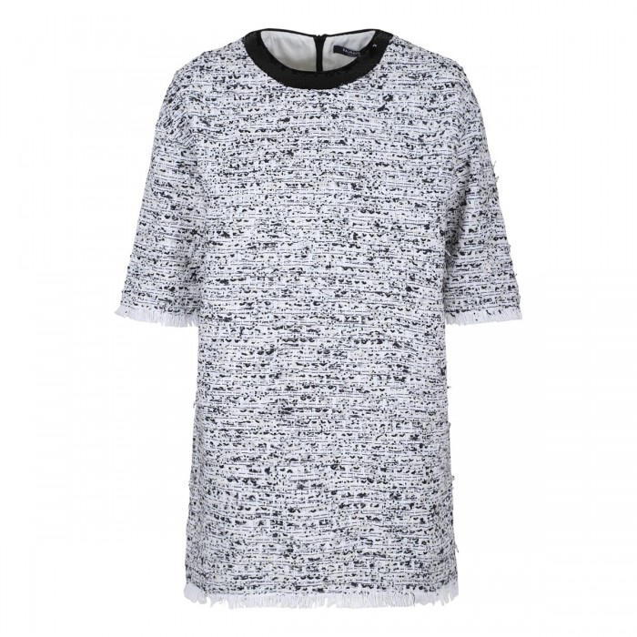 Bouclé tweed T-shirt