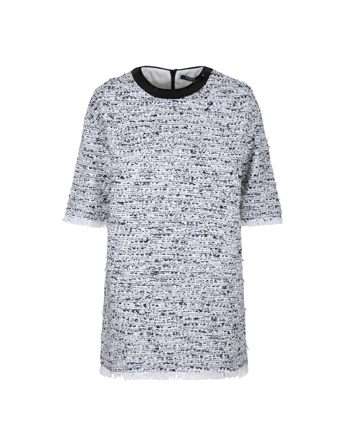 Bouclé tweed T-shirt