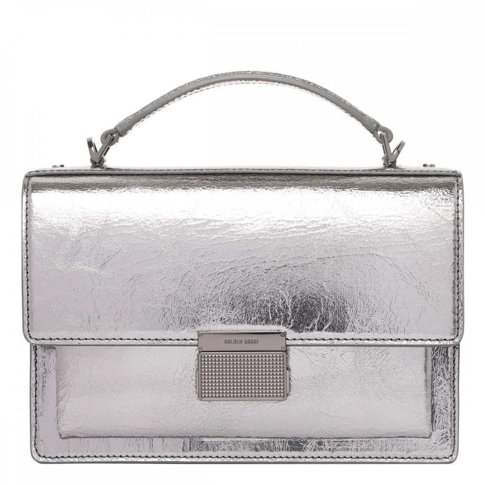 Venezia metallic silver shoulder bag