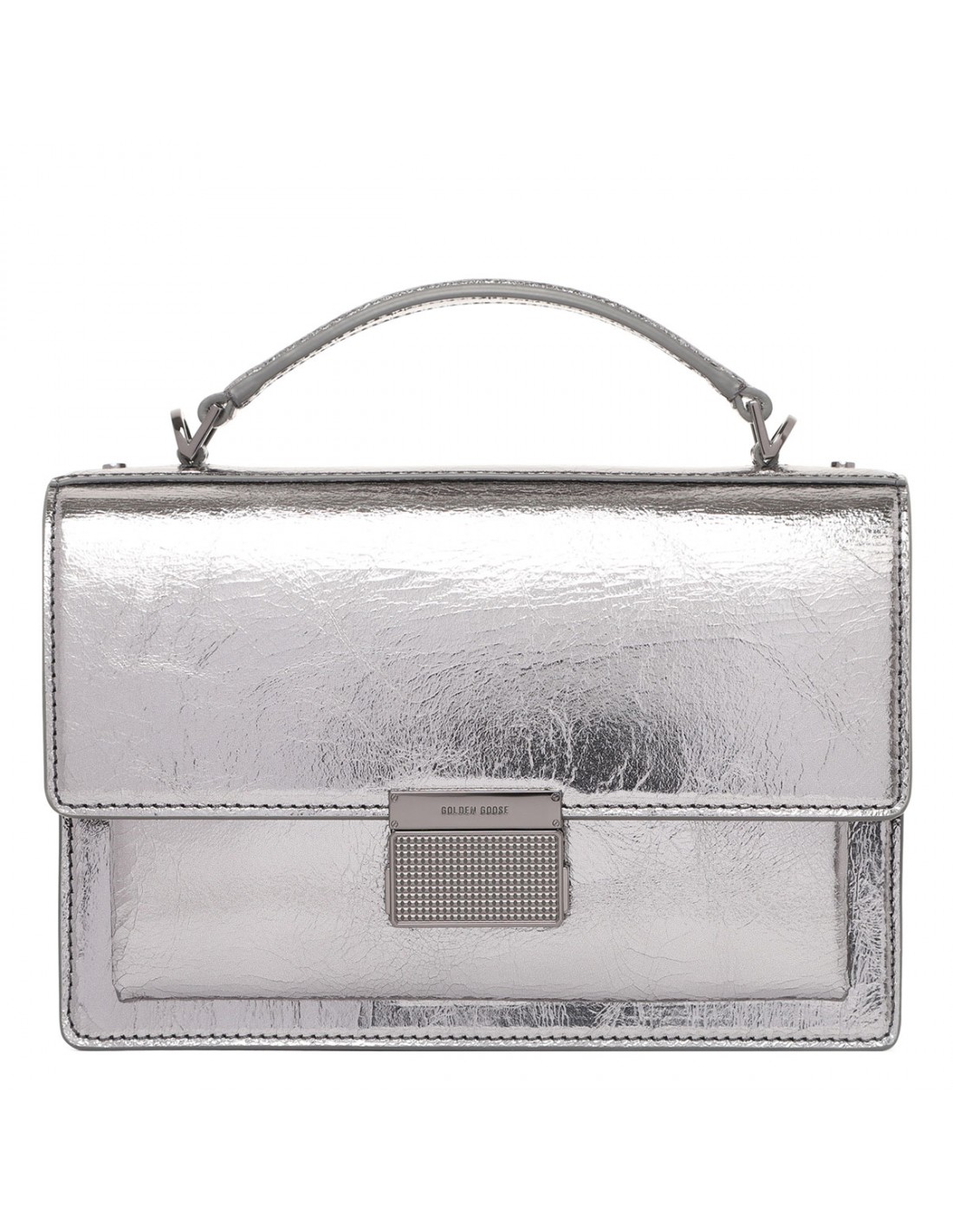 Venezia metallic silver shoulder bag