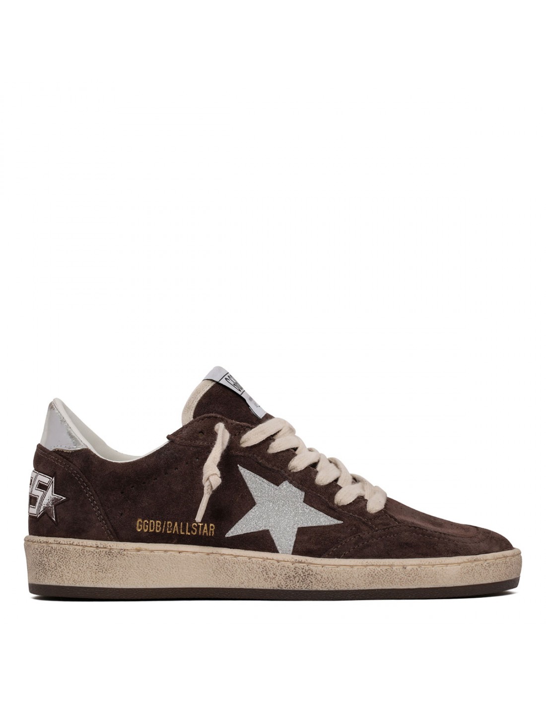 BallStar suede sneakers with glittery...