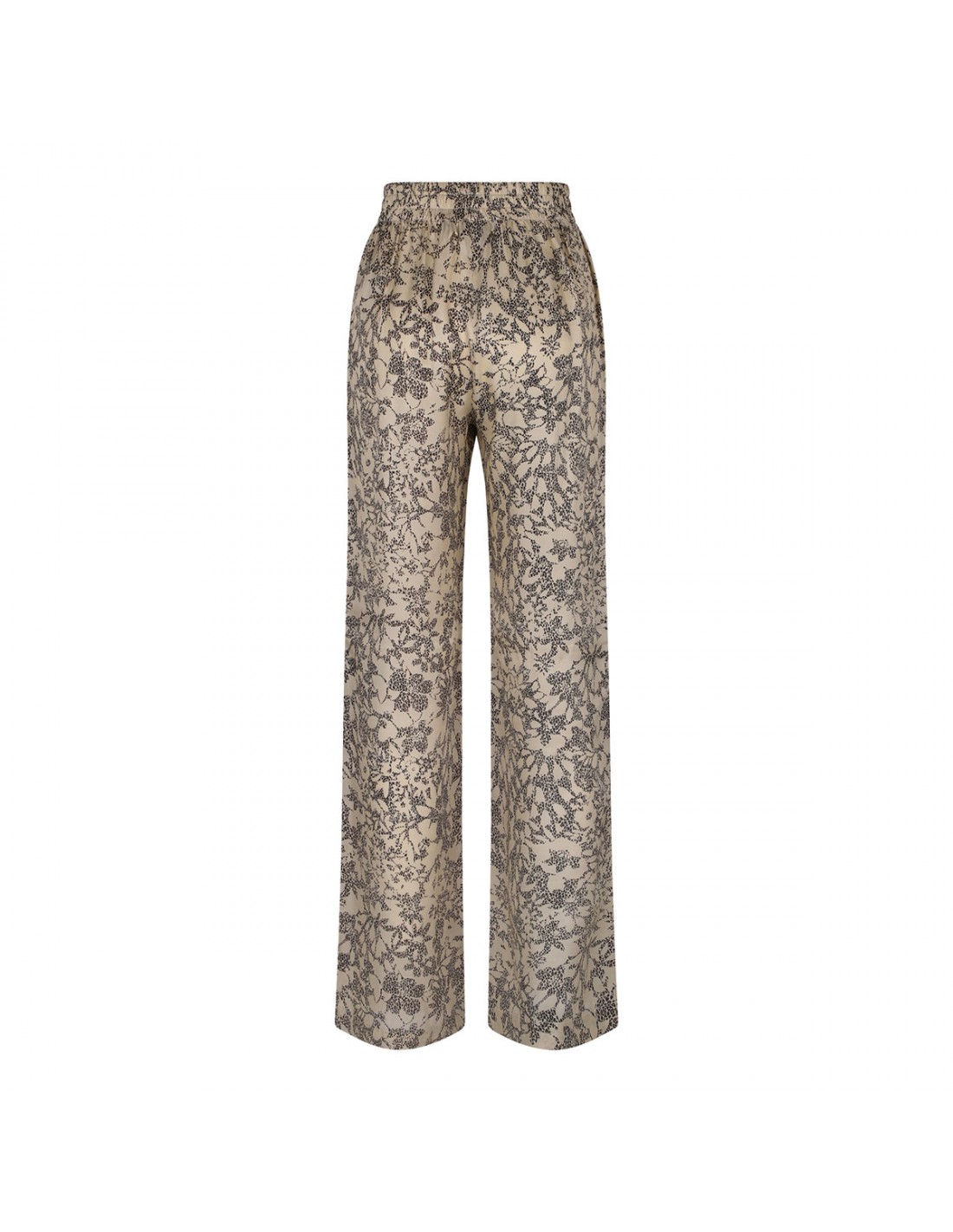 Viscose and silk blend jogging pants