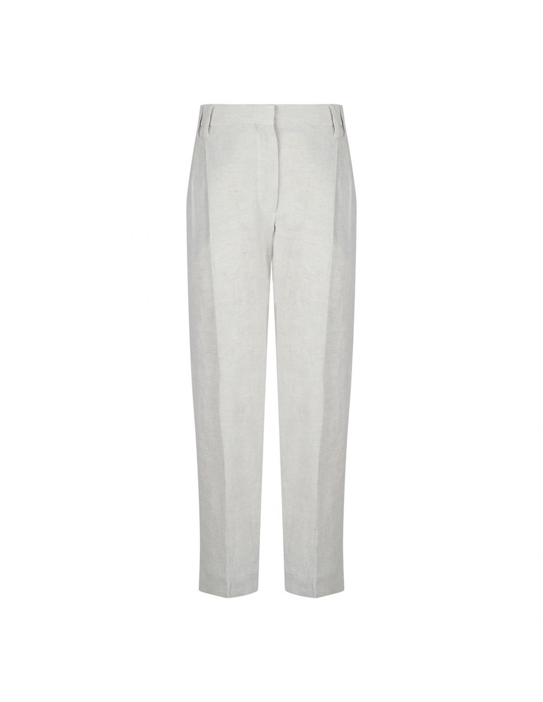 Linen canvas pants with monili