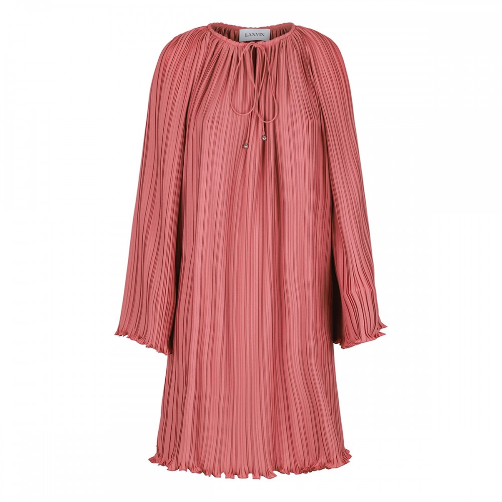 Pleated knee length dress