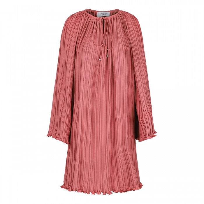 Pleated knee length dress