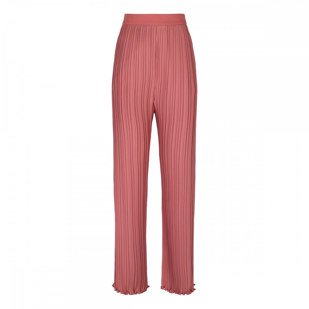 Peach pink pleated pants