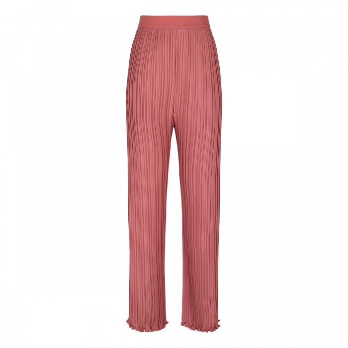 Peach pink pleated pants