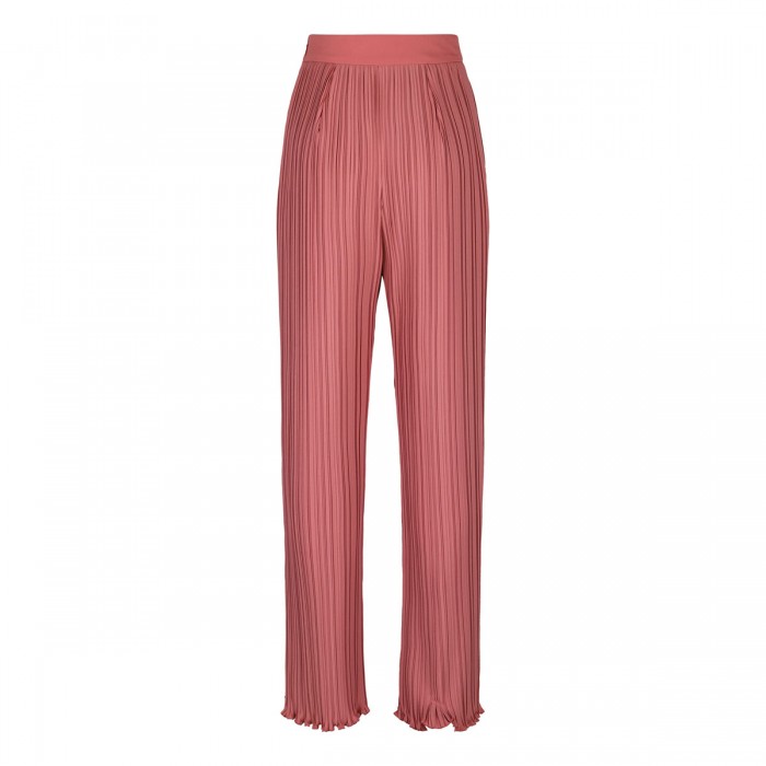 Peach pink pleated pants