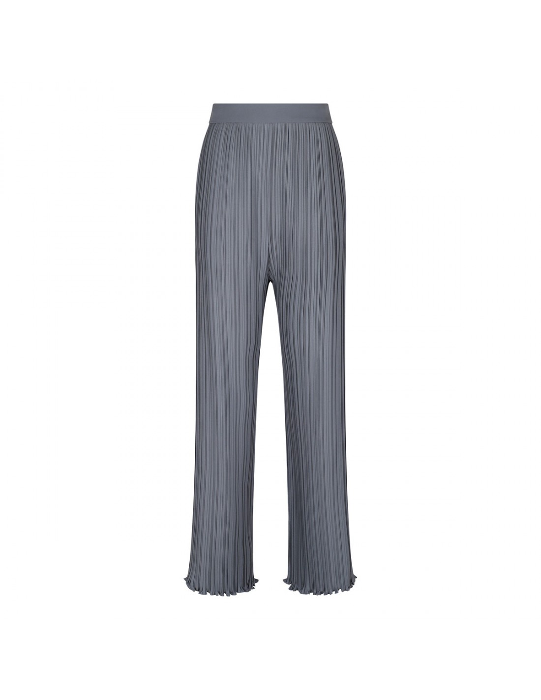 Steel-hue pink pleated pants