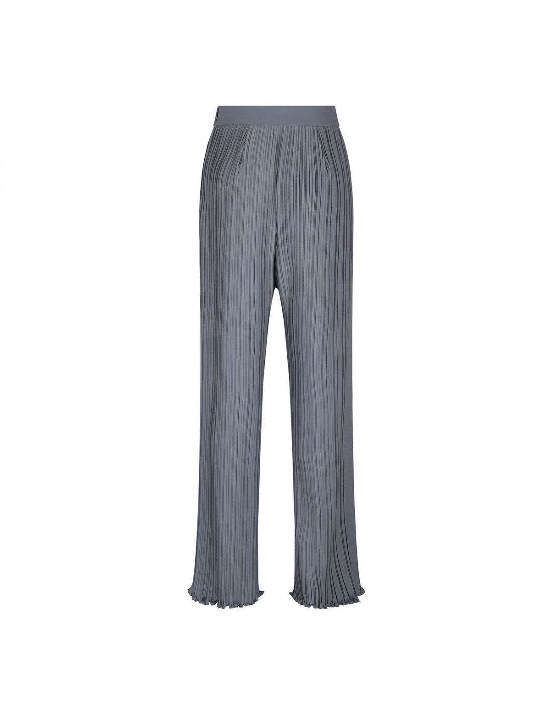 Steel-hue pink pleated pants