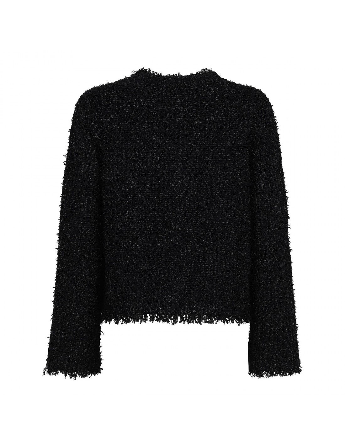 Black lamé cardigan