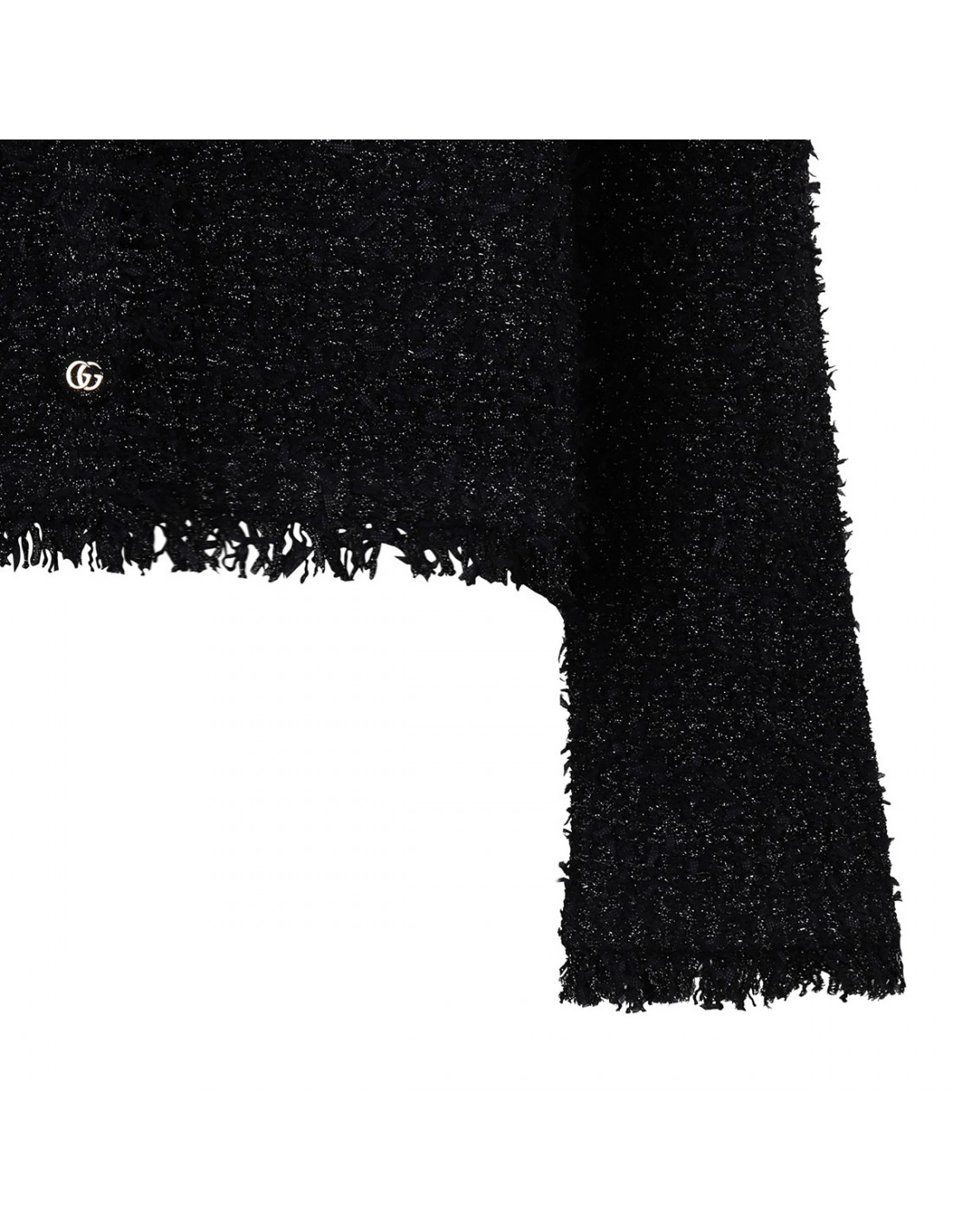 Black lamé cardigan