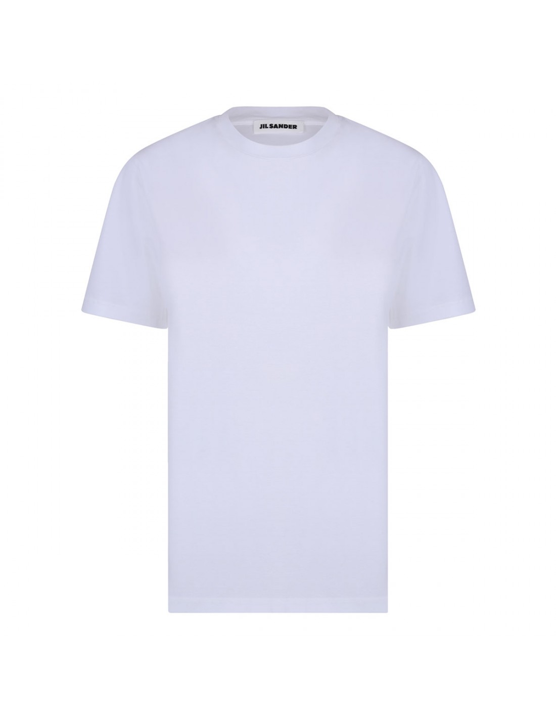 White cotton jersey T-shirt