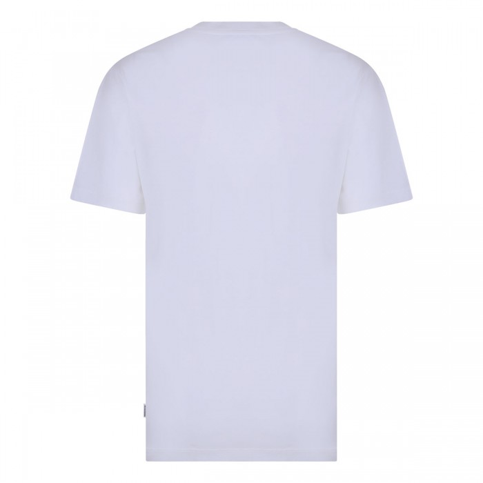 White cotton jersey T-shirt