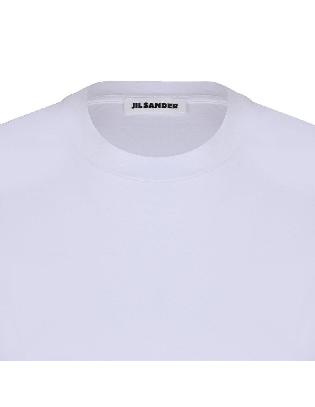 White cotton jersey T-shirt