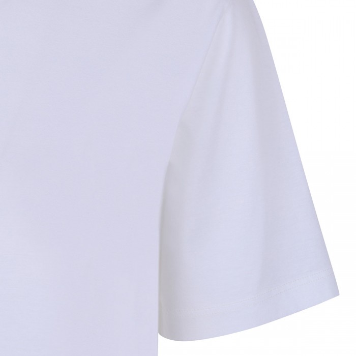 White cotton jersey T-shirt